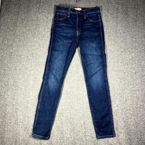 Madewell Womens 10" High Riser Skinny Skinny Jeans 27 Preppy Mom 27x28 Stretch